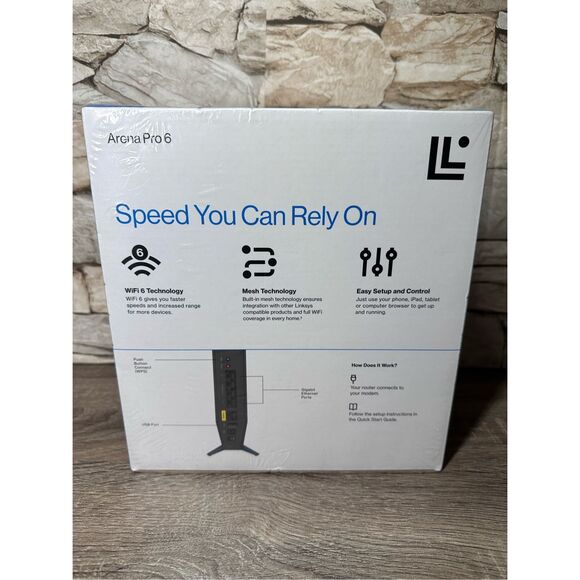 Linksys Arena Pro 6 Wifi 6 Dual Band Mesh Router AX3200 Speed 25+ Devices - Picture 3 of 5